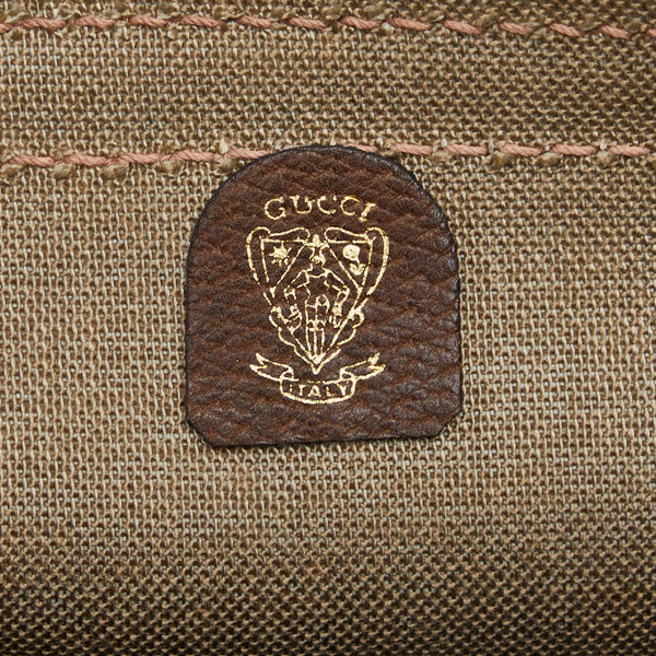 グッチ GGスプリーム ボストンバッグ トラベルバッグ 旅行用バッグ ベージュ ブラウン PVC レザー レディース GUCCI 【中古】