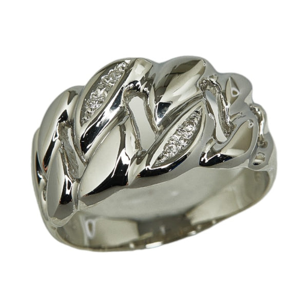 Pt900 プラチナ ダイヤ0.02ct リング 指輪 レディース 14.5号 【中古】