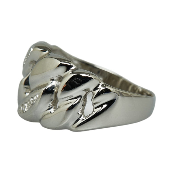 Pt900 プラチナ ダイヤ0.02ct リング 指輪 レディース 14.5号 【中古】