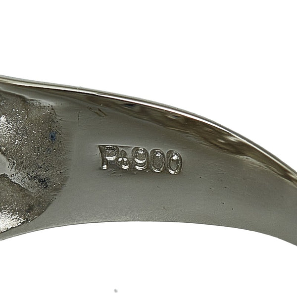 Pt900 プラチナ ダイヤ0.02ct リング 指輪 レディース 14.5号 【中古】