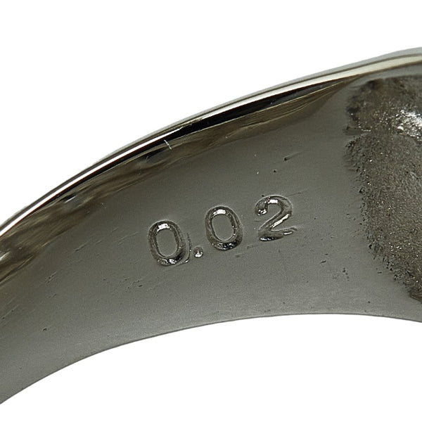 Pt900 プラチナ ダイヤ0.02ct リング 指輪 レディース 14.5号 【中古】