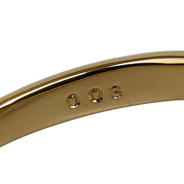 タサキ K18YG イエローゴールド アコヤパール4～4.5mm ダイヤ0.03ct リング 指輪 レディース TASAKI 12.5号 【中古】