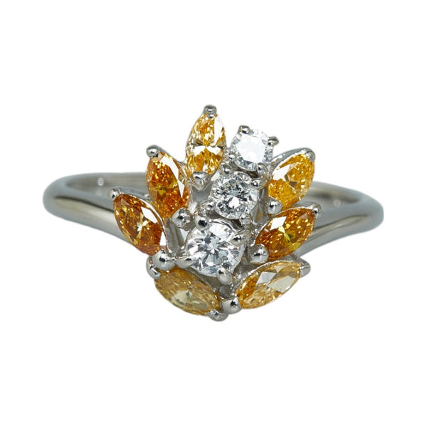 Pt900 プラチナ ダイヤ0.71ct ダイヤ0.23ct リング 指輪 レディース 11号 【中古】