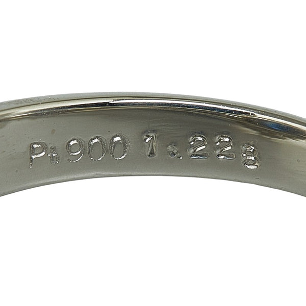 Pt900 プラチナ サファイア1.223ct ダイヤ0.54ct リング 指輪 レディース 10号 【中古】
