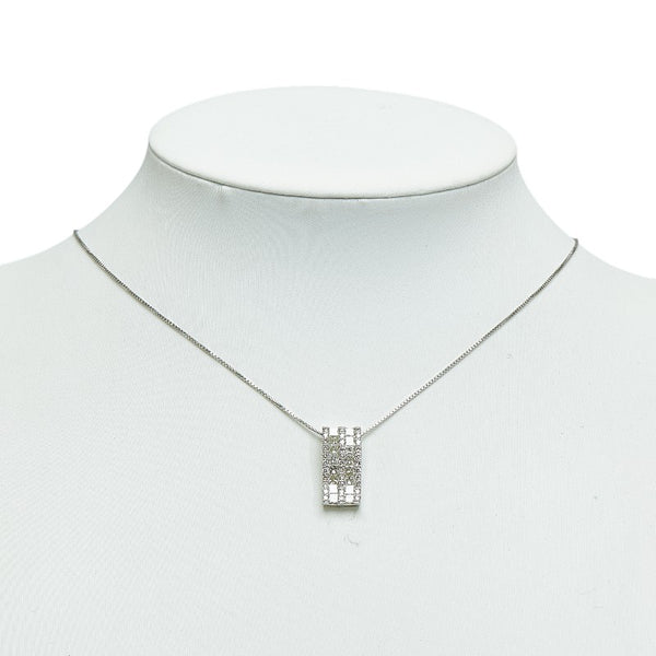 Pt900 プラチナ Pt850 プラチナ ダイヤ2.00ct ペンダントネックレス レディース 【中古】