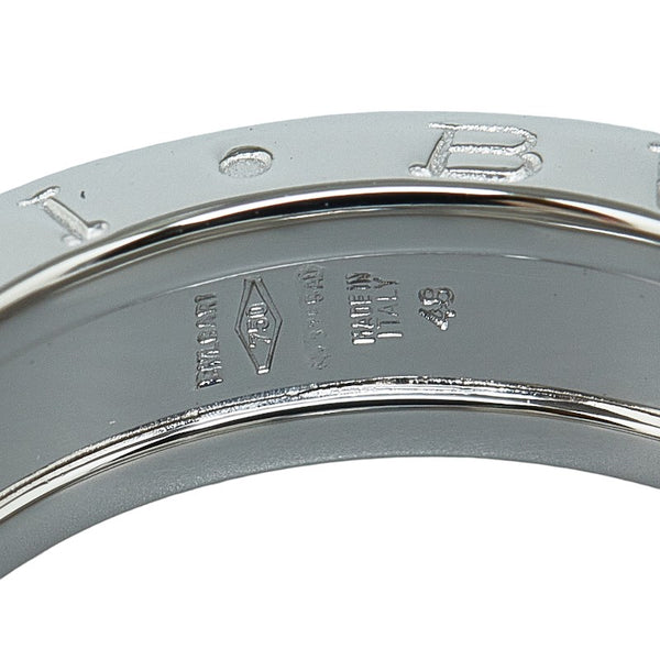 ブルガリ ビーゼロワン リング 指輪 #48 K18WG ホワイトゴールド レディース BVLGARI 【中古】
