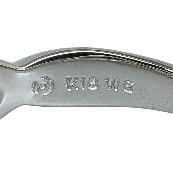 タサキ K18WG ホワイトゴールド ダイヤ0.11ct リング 指輪 レディース TASAKI 12号 【中古】