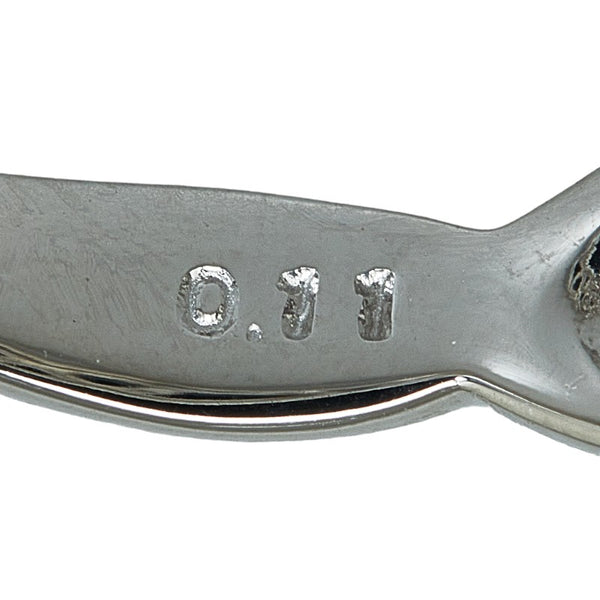 タサキ K18WG ホワイトゴールド ダイヤ0.11ct リング 指輪 レディース TASAKI 12号 【中古】