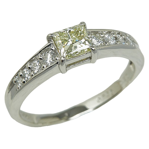 Pt900 プラチナ ダイヤ0.536ct ダイヤ0.20ct リング 指輪 レディース 12.5号 【中古】