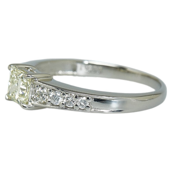 Pt900 プラチナ ダイヤ0.536ct ダイヤ0.20ct リング 指輪 レディース 12.5号 【中古】