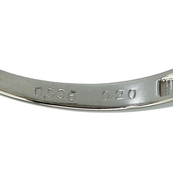 Pt900 プラチナ ダイヤ0.536ct ダイヤ0.20ct リング 指輪 レディース 12.5号 【中古】