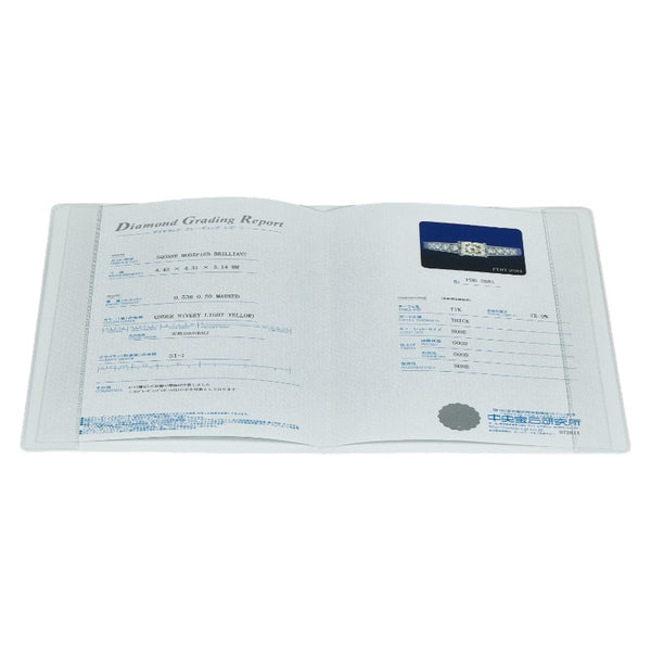 Pt900 プラチナ ダイヤ0.536ct ダイヤ0.20ct リング 指輪 レディース 12.5号 【中古】