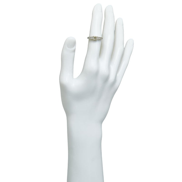 Pt900 プラチナ ダイヤ0.536ct ダイヤ0.20ct リング 指輪 レディース 12.5号 【中古】