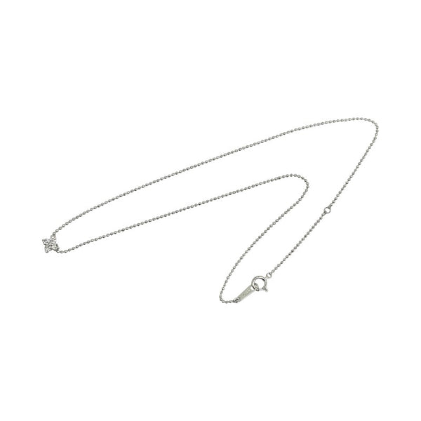 タサキ K18WG ホワイトゴールド ダイヤ0.24ct ネックレス レディース TASAKI 【中古】