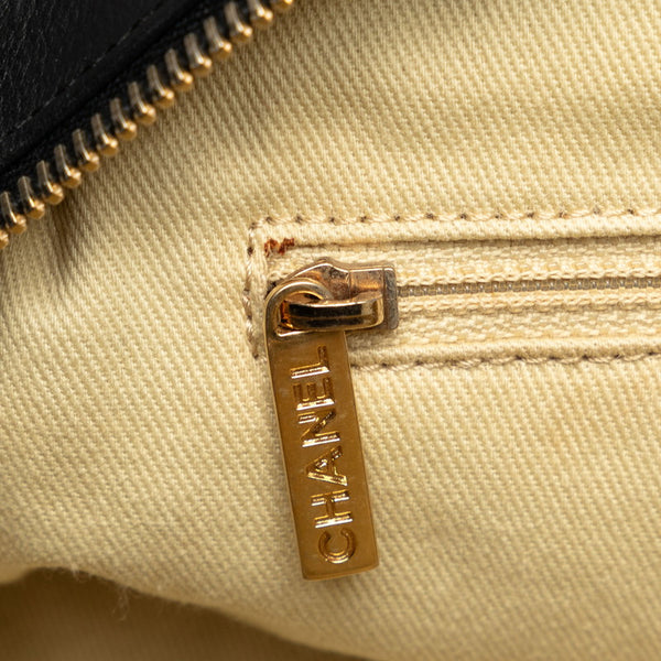 シャネル ココマーク マトラッセ チェーン ショルダーバッグ ブラック ゴールド ラムスキン レディース CHANEL 【中古】