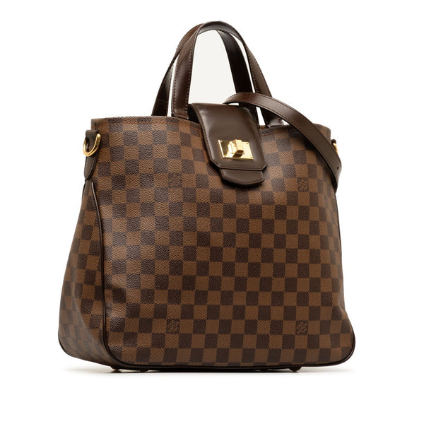 ルイ ヴィトン ダミエ カバ ローズベリー ハンドバッグ ショルダーバッグ  2WAY N41177 ブラウン PVC レザー レディース LOUIS VUITTON 【中古】
