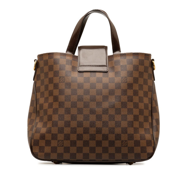 ルイ ヴィトン ダミエ カバ ローズベリー ハンドバッグ ショルダーバッグ  2WAY N41177 ブラウン PVC レザー レディース LOUIS VUITTON 【中古】
