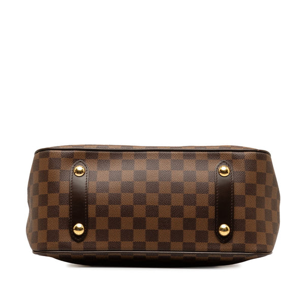 ルイ ヴィトン ダミエ カバ ローズベリー ハンドバッグ ショルダーバッグ  2WAY N41177 ブラウン PVC レザー レディース LOUIS VUITTON 【中古】