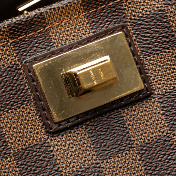ルイ ヴィトン ダミエ カバ ローズベリー ハンドバッグ ショルダーバッグ  2WAY N41177 ブラウン PVC レザー レディース LOUIS VUITTON 【中古】