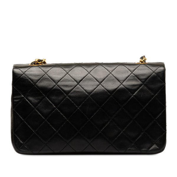 シャネル マトラッセ23 ココマーク シングルフラップ チェーン ショルダーバッグ ブラック ラムスキン レディース CHANEL 【中古】