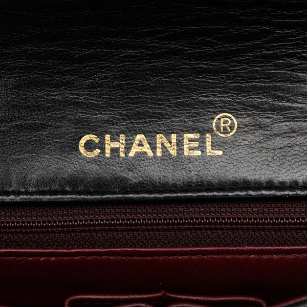 シャネル マトラッセ23 ココマーク シングルフラップ チェーン ショルダーバッグ ブラック ラムスキン レディース CHANEL 【中古】