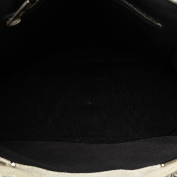 シャネル NO.5 チョコバー カメリア チェーン ハンドバッグ A31573 イエロー グレー キャンバス エナメル レディース CHANEL 【中古】