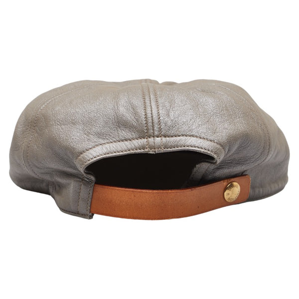 ルイ ヴィトン キャップ 帽子 サイズ：L グレー レザー メンズ LOUIS VUITTON 【中古】