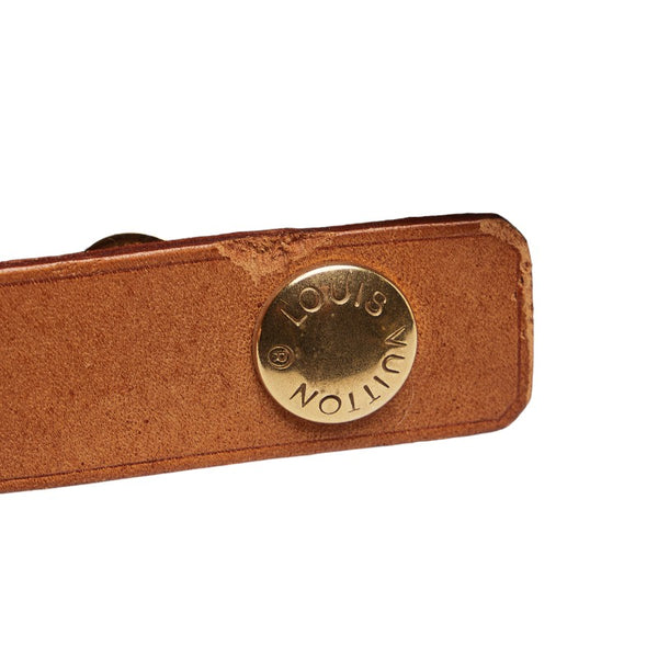 ルイ ヴィトン キャップ 帽子 サイズ：L グレー レザー メンズ LOUIS VUITTON 【中古】