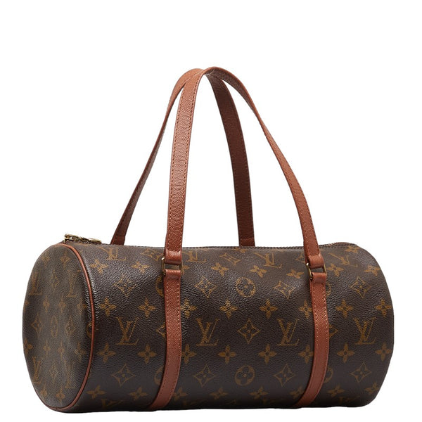 ルイ ヴィトン モノグラム パピヨン26(旧) ショルダーバッグ M51386 ブラウン PVC レザー レディース LOUIS VUITTON 【中古】