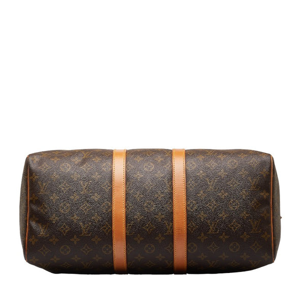 ルイ ヴィトン モノグラム キ－ポル 45 ボストンバッグ トラベルバッグ M41428 ブラウン PVC レザー レディース LOUIS VUITTON 【中古】