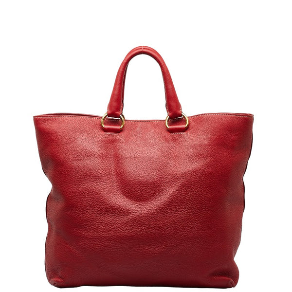 プラダ ハンドバッグ ショルダーバッグ 2WAY レッド レザー レディース PRADA 【中古】