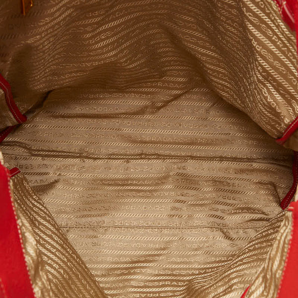 プラダ ハンドバッグ ショルダーバッグ 2WAY レッド レザー レディース PRADA 【中古】