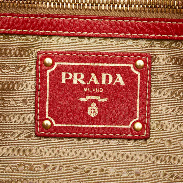プラダ ハンドバッグ ショルダーバッグ 2WAY レッド レザー レディース PRADA 【中古】