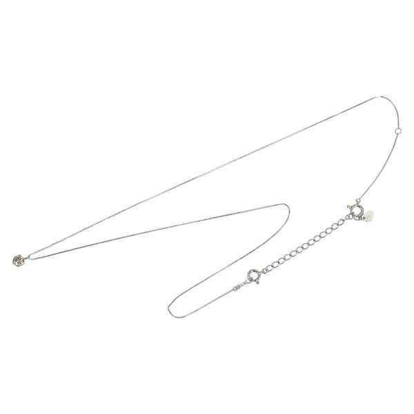 Pt900 プラチナ Pt850 プラチナ ダイヤ0.30ct プチネックレス レディース 【中古】