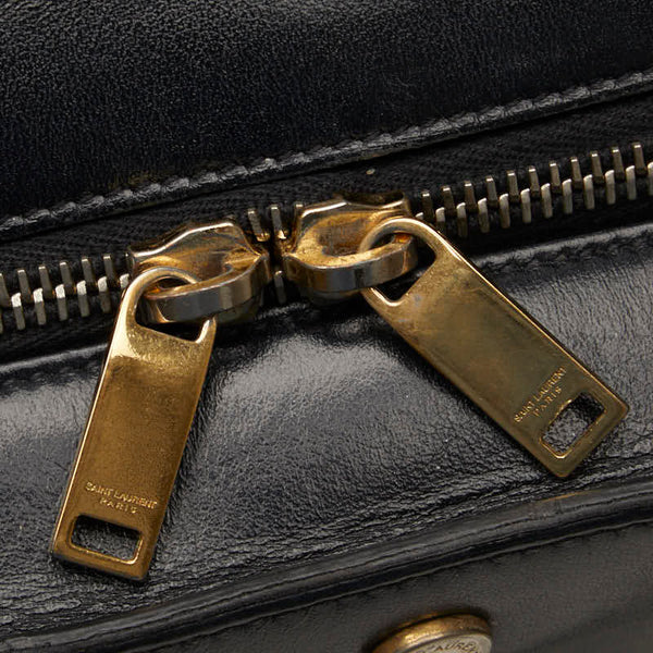 サンローラン ベイビーカバス ハンドバッグ ショルダーバッグ 2WAY 472466 ブラック レザー レディース SAINT LAURENT 【中古】