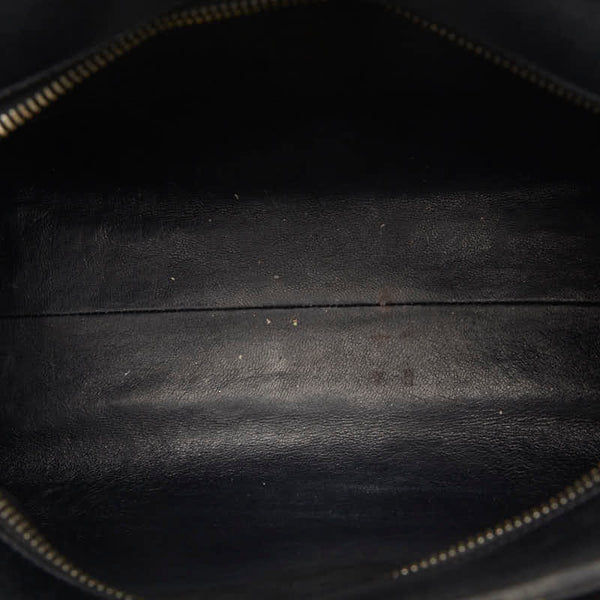 サンローラン ベイビーカバス ハンドバッグ ショルダーバッグ 2WAY 472466 ブラック レザー レディース SAINT LAURENT 【中古】