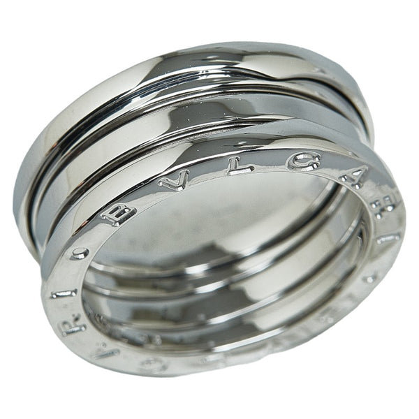 ブルガリ ビーゼロワン 3バンド リング 指輪 ＃56 K18WG ホワイトゴールド レディース BVLGARI 【中古】