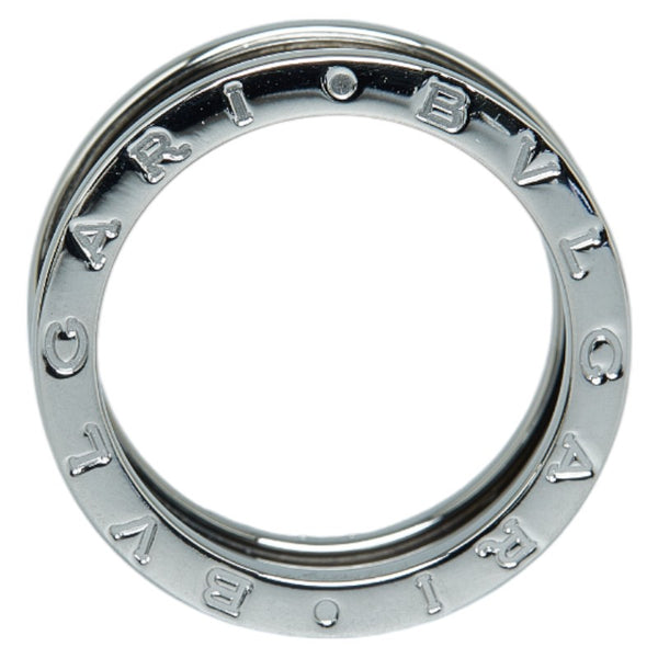 ブルガリ ビーゼロワン 3バンド リング 指輪 ＃56 K18WG ホワイトゴールド レディース BVLGARI 【中古】