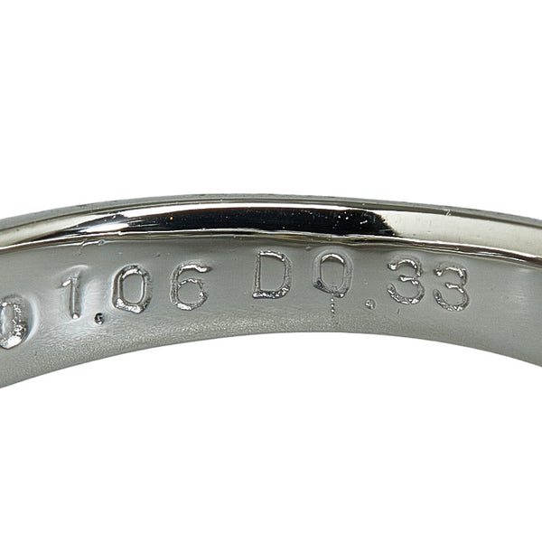Pt900 プラチナ ダイヤ1.06ct ダイヤ0.33ct リング 指輪 レディース 10.5号 【中古】