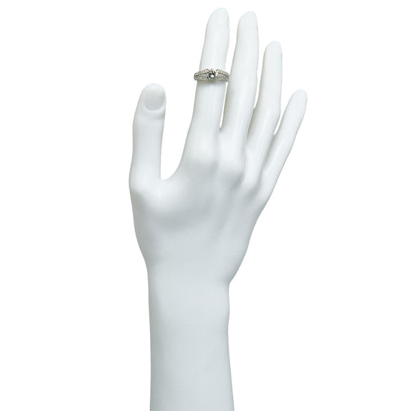 Pt900 プラチナ ダイヤ1.06ct ダイヤ0.33ct リング 指輪 レディース 10.5号 【中古】