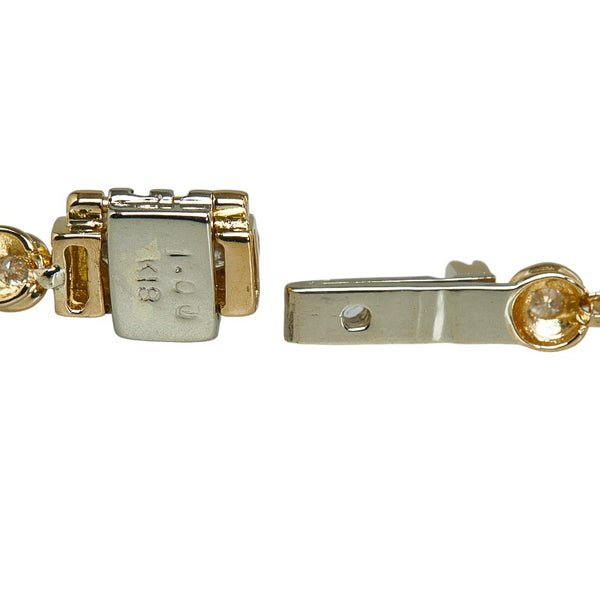K18YG イエローゴールド ダイヤ1.00ct テニスブレスレット ブレスレット レディース 【中古】