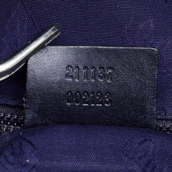 グッチ GGインプリメ トートバッグ ショルダーバッグ 211137  パープル PVC レザー レディース GUCCI 【中古】