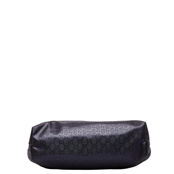 グッチ GGインプリメ トートバッグ ショルダーバッグ 211137  パープル PVC レザー レディース GUCCI 【中古】