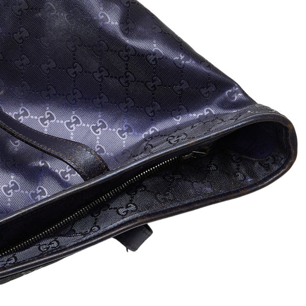 グッチ GGインプリメ トートバッグ ショルダーバッグ 211137  パープル PVC レザー レディース GUCCI 【中古】
