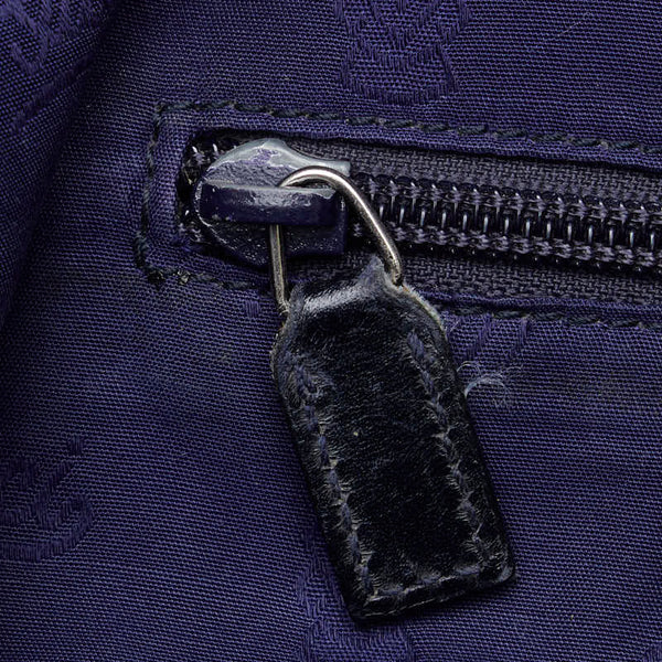 グッチ GGインプリメ トートバッグ ショルダーバッグ 211137  パープル PVC レザー レディース GUCCI 【中古】