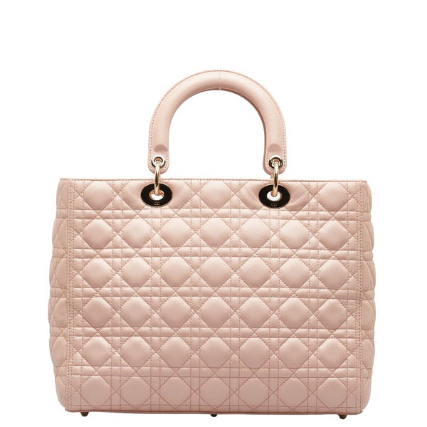 ディオール カナージュ レディディオール チェーン ハンドバッグ トートバッグ ピング ゴールド ラムスキン レディース Dior 【中古】