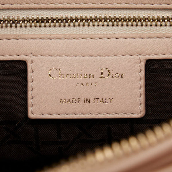 ディオール カナージュ レディディオール チェーン ハンドバッグ トートバッグ ピング ゴールド ラムスキン レディース Dior 【中古】