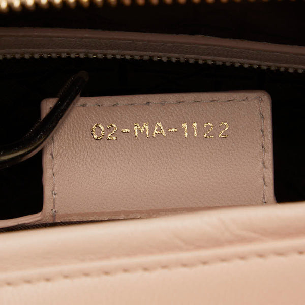 ディオール カナージュ レディディオール チェーン ハンドバッグ トートバッグ ピング ゴールド ラムスキン レディース Dior 【中古】