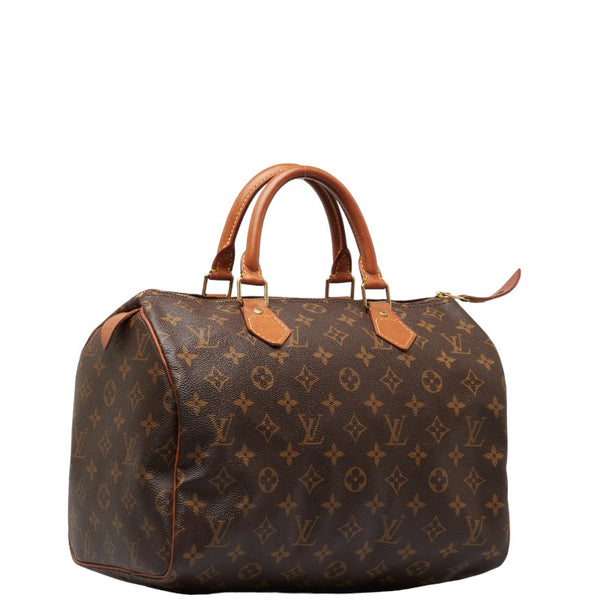 ルイ ヴィトン モノグラム スピーディ30 ハンドバッグ M41526 ブラウン PVC レザー レディース LOUIS VUITTON 【中古】