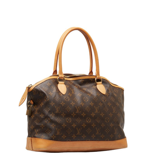 ルイ ヴィトン モノグラム ロックイット ホリゾンタル ハンドバッグ M40104 ブラウン PVC レザー レディース LOUIS VUITTON 【中古】